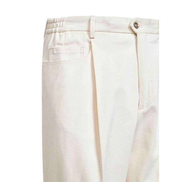 D 4.0 Men Ivory Stretch Moleskin Bricklane Trousers